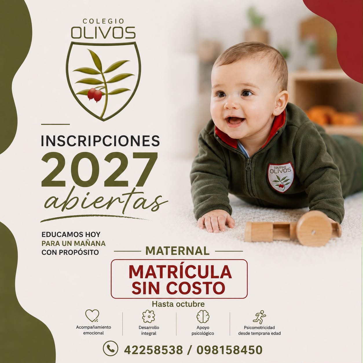 Maternal Matricula sin costo